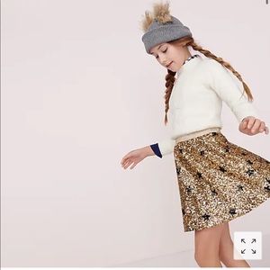 J crew Girls' sequin star skirt